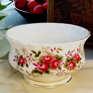 Royal Albert Open Sugar Bowl Fine Bone China Lavender Rose Montrose Sugar Bowl